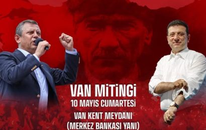 Ekrem İmamoğlu Van’da Seçmenlerle Buluşacak