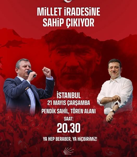 Pendik’te Millet İradesi Mitingi Düzenlenecek