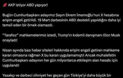 Ekrem İmamoğlu’nun X Hesabına Erişim Engeli: Tartışmalar ve Eleştiriler