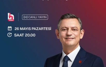 CHP Genel Başkanı Özgür Özel Halk TV Canlı Yayınında