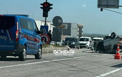 Gönen’de Trafik Kazası: 2 Kişi Hafif Yaralandı