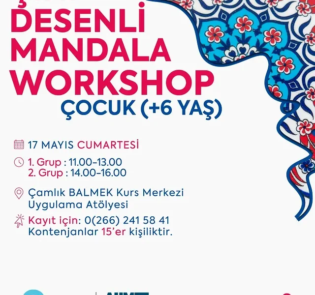 Balıkesir Büyükşehir Belediyesi’nden Çini Desenli Mandala Workshopu Balıkesir Büyükşehir Belediyesi’nden Çini Desenli Mandala Workshopu