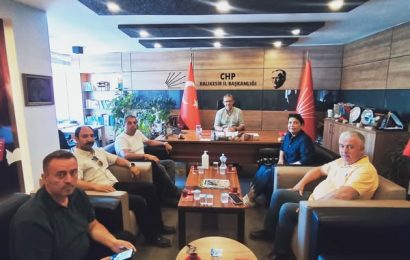 CHP Balıkesir İl Başkanlığı’na Disk Genel İş Sendikası Ziyareti