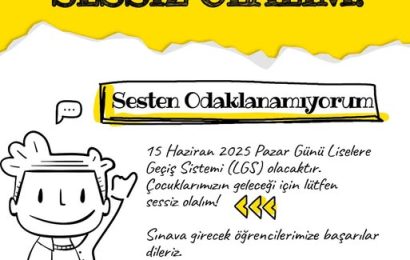 Bandırma’da LGS Sınavı İçin Sessizlik Çağrısı