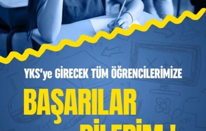 YKS Sınavında Ter Döken Gençlere Destek Mesajı