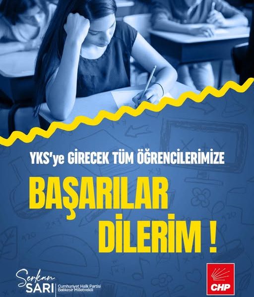YKS Sınavında Ter Döken Gençlere Destek Mesajı