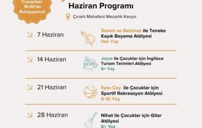 Çınarlı Kültür Sanat Yerleşkesi Haziran 2025 Programı Açıklandı