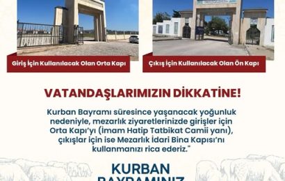 Bandırma Belediyesi Kurban Bayramı Mezarlık Ziyaretlerinde Uygulanacak Düzenlemeleri Duyurdu