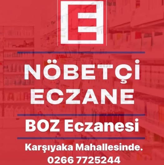 Gönen’de 8 Haziran Pazar Nöbetçi Eczane Boz Eczanesi