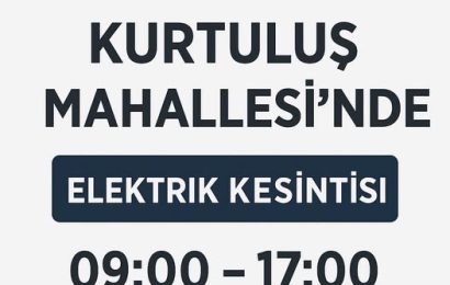 Gönen Kurtuluş Mahallesi’nde 25 Haziran’da Planlı Elektrik Kesintisi