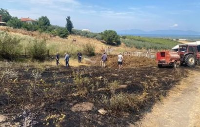 Gönen’de Çifteçeşmeler Mahallesinde Küçük Bir Yangın Kontrol Altına Alındı