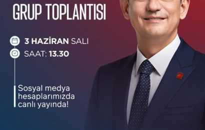 Özgür Özel TBMM Grup Toplantısında Konuşacak
