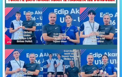 Erdekli Sporcular Türkiye Atletizm Şampiyonası’nda 12 Madalya Kazandı