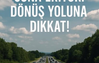 Kurban Bayramı Tatili Sona Erdi: Dönüş Yolunda Trafik Yoğunluğu Başladı