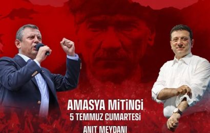 Amasya’da Seçim Mücadelesi Anıt Meydanı’nda Yükseliyor