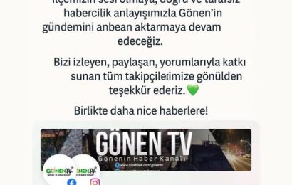 Gönen TV, Sosyal Medyada 133 Bin Takipçiye Ulaştı