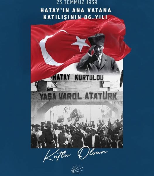 CHP Balıkesir’den Hatay’ın Katılımının 86. Yıl Dönümü Mesajı