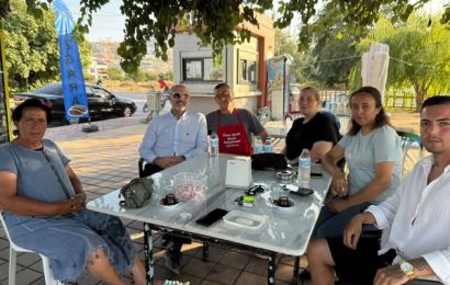 Marmara Adalar Belediyesi Başkanı Aydın Dinçer Abroz Mahalle Esnafıyla Buluştu