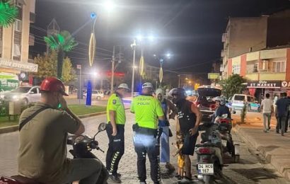 Gönen’de Gece Trafik Denetimi Yapıldı: Abartı Egzoz ve Kask Kontrolleri