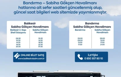 Sabiha Gökçen Havalimanı Hatlarında Sefer Saatleri Güncellendi
