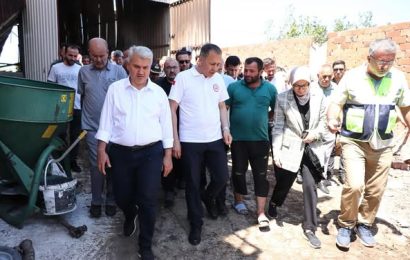 İçişleri Bakanı Yerlikaya, Yangın Mağduru Halil Temel’i Ziyaret Etti