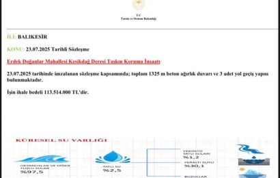 Balıkesir’de Taşkınlara Karşı Dev Yatırım: Erdek ve Burhaniye’ye Hayat Kurtaran Projeler