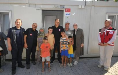 Depremzede Ailelere Konteyner Desteği: Balıkesir’de Destek Ziyareti