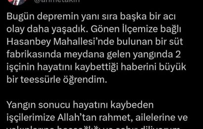 Balıkesir’de Süt Fabrikasında Trajik Yangın: 2 İşçi Hayatını Kaybetti