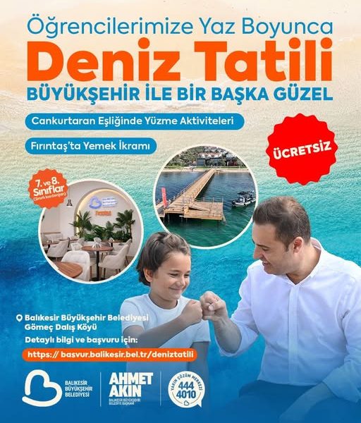Balıkesir’de Öğrencilere Deniz Tatili: Unutulmaz Yaz Etkinlikleri!