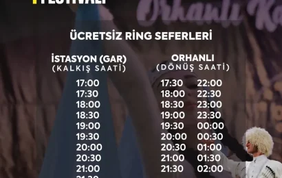 Balıkesir Orhanlı’da Çerkes Festivaline Ulaşım Kolaylığı: Ücretsiz Ring Seferleri Başladı