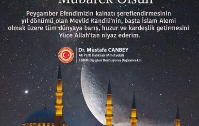 Mevlid Kandili’nde Dünya Barışı ve Kardeşlik Temennisi
