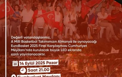 Bandırma’da EuroBasket 2025 Finali Cumhuriyet Meydanı’nda Canlı Yayınlanacak