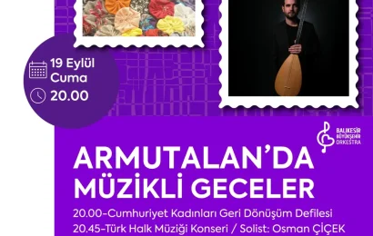 Balıkesir’de Osman Çiçek Konseriyle Türk Halk Müziği Coşkusu