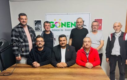 CHP Gönen İlçe Başkanı Kaan Aktay ve Yönetimi GönenTV’yi Ziyaret Etti