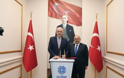 TBMM Başkanı Kurtulmuş, Balıkesir Valisi Ustaoğlu’nu Ziyaret Etti