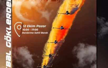 Türk Yıldızları Bandırma Semalarında Muhteşem Gösteriye Hazırlanıyor