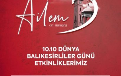 Balıkesir’de 10.10 Dünya Balıkesirliler Günü Coşkuyla Kutlandı