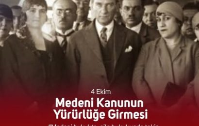 Türk Medeni Kanunu’nun 99. Yılı Kutlandı