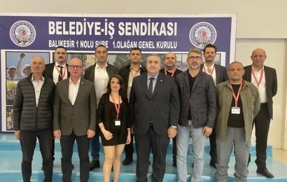 Belediye İş Sendikası Balıkesir 1 No’lu Şube’de Yeni Yönetim Belirlendi