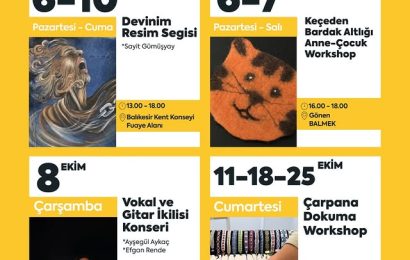 Balıkesir’de Kültür Sanat Haftası Başlıyor: 6-12 Ekim’de Renkli Etkinlikler