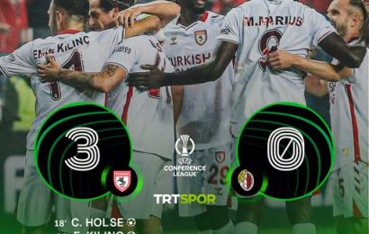 Samsunspor, Avrupa’da Liderliğe Ulaştı