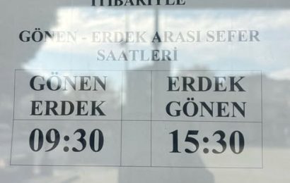 Gönen’den Komşu İlçelere Güncel Otobüs Sefer Saatleri