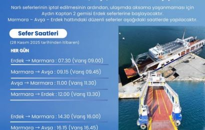 Marmara Adaları’na Yeni Feribot Seferleri Başlıyor: Ücretler Açıklandı