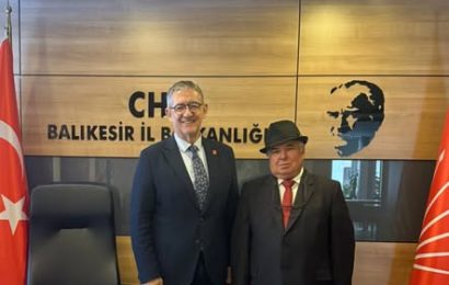 CHP Balıkesir İl Başkanlığı’na Sarnıç Köyü Muhtarından Ziyaret