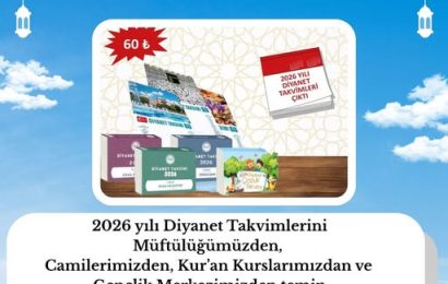Bandırma Müftülüğü’nden 2026 Yılı Diyanet Takvimi Dağıtımı