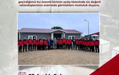 Bandırma Belediyesi Afet Koordinasyon Birimi Açıldı