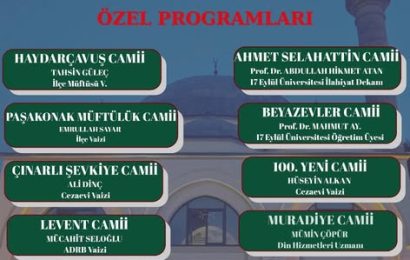 Bandırma’da Regaib Kandili İçin Camilerde Özel Programlar Düzenlenecek