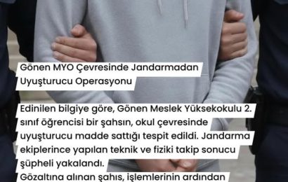 Gönen MYO Öğrencisi Uyuşturucu Satarken Yakalandı ve Tutuklandı