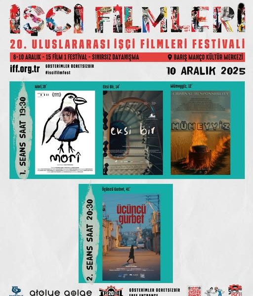 20. Uluslararası İşçi Filmleri Festivali Bandırma’da Sinemaseverlerle Buluşuyor