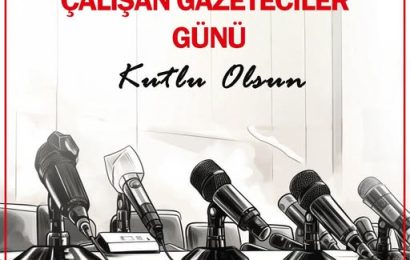 10 Ocak Çalışan Gazeteciler Günü’nde Basın Emekçileri Kutlandı